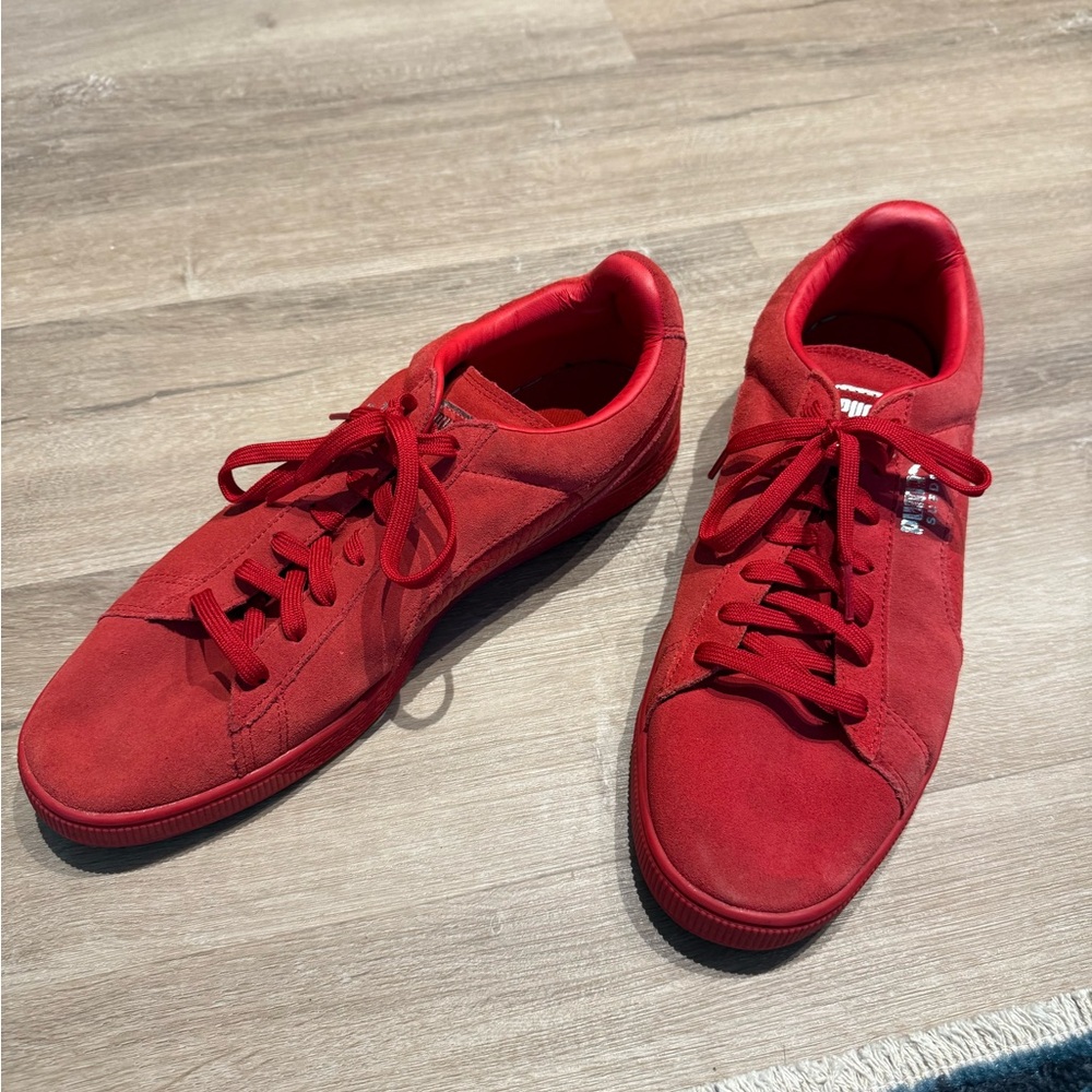 Puma Suede Classic Mono Reptile Men’s Size 13 Red Sneakers
